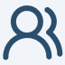 About company facts users round icon