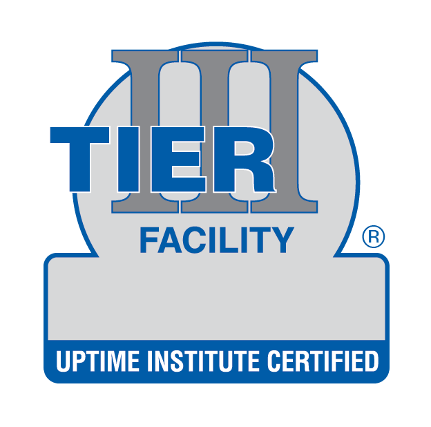 Tier III certified data center badge