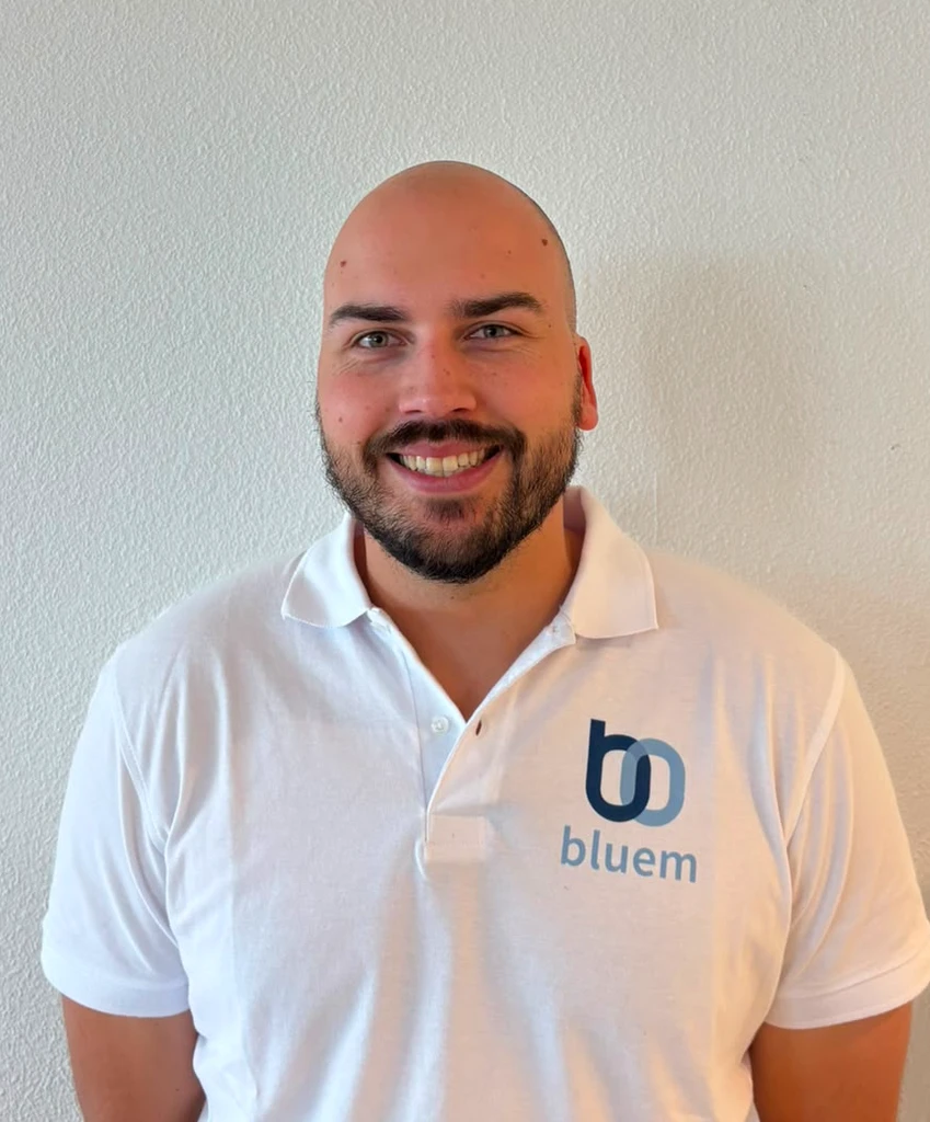 Portrait of Liam Glucina, Business Development Manager UK at Bluem