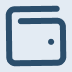 Why wallet minimal icon