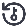 Rotate counter-clockwise key icon