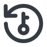 Rotate counter-clockwise key icon